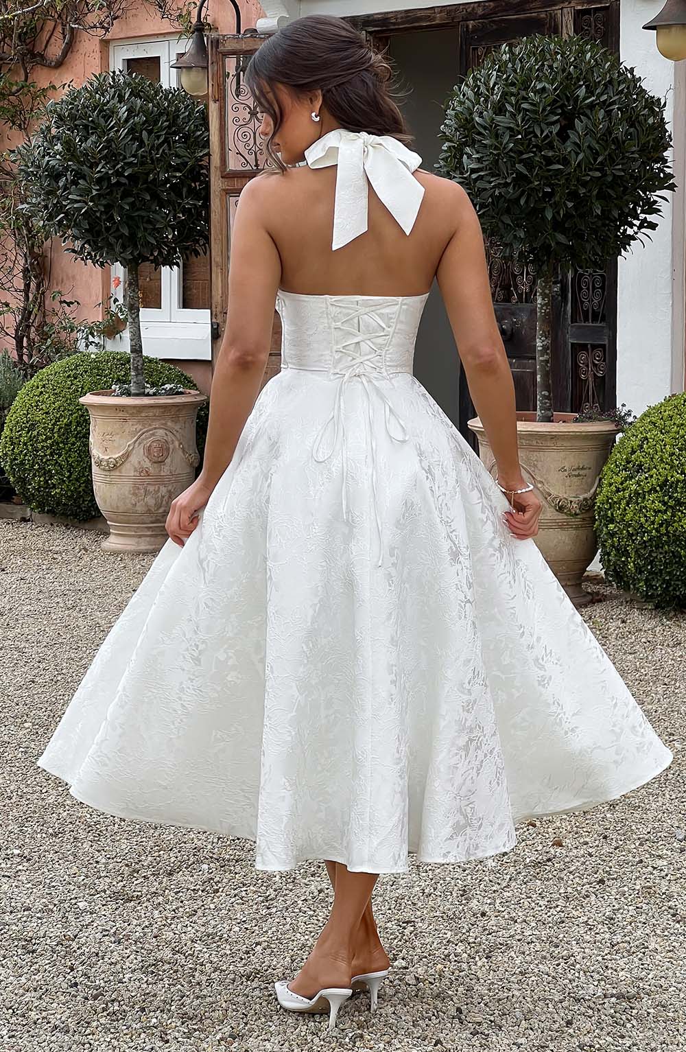 Eulalie - Robe à Dos Nu avec Décolleté en V Chic