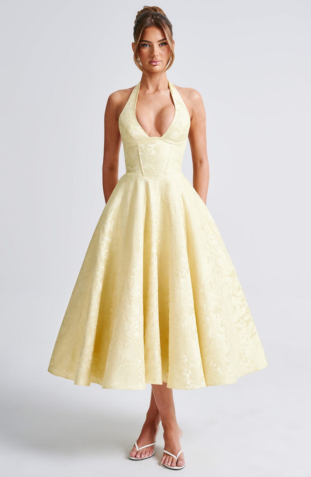Eulalie - Robe à Dos Nu avec Décolleté en V Chic