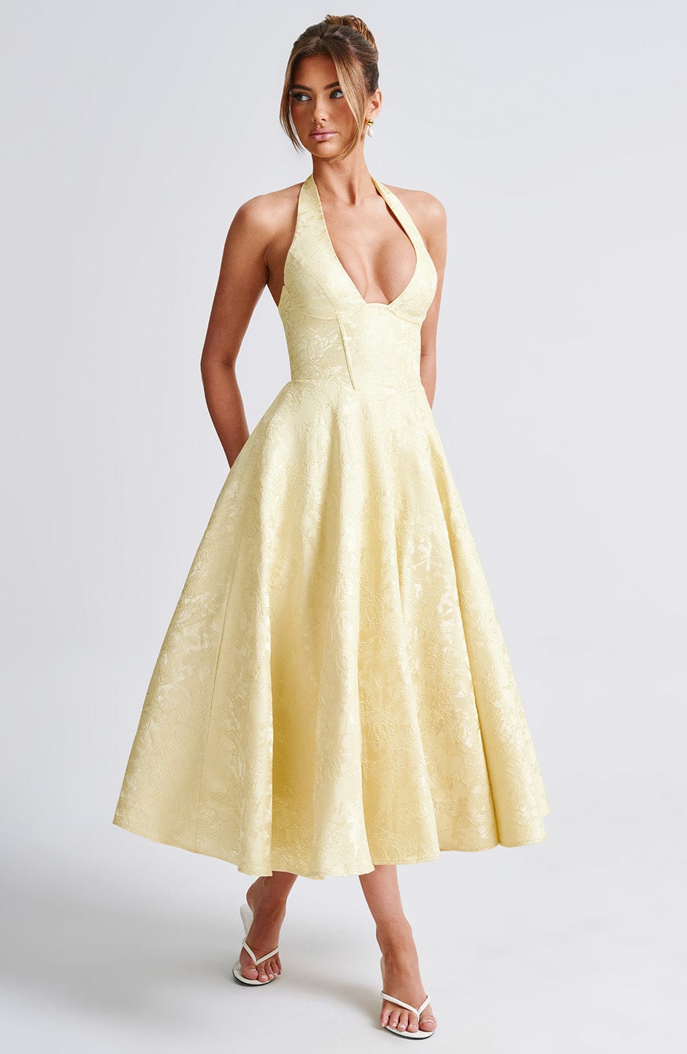 Eulalie - Robe à Dos Nu avec Décolleté en V Chic