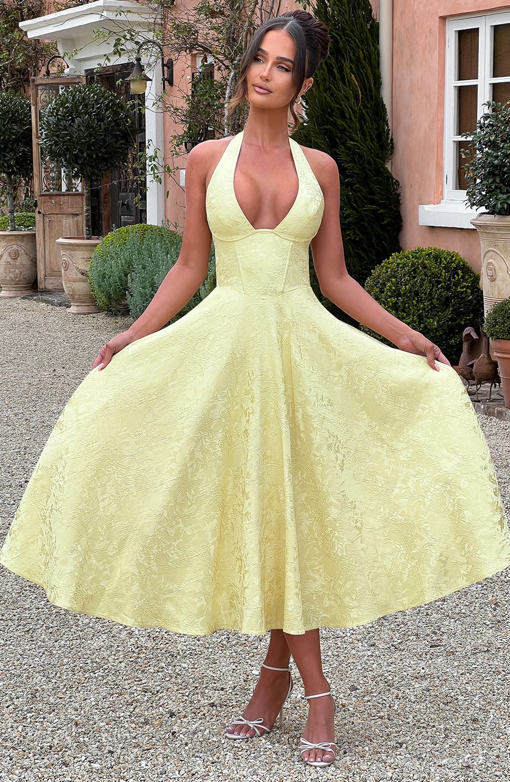 Eulalie - Robe à Dos Nu avec Décolleté en V Chic