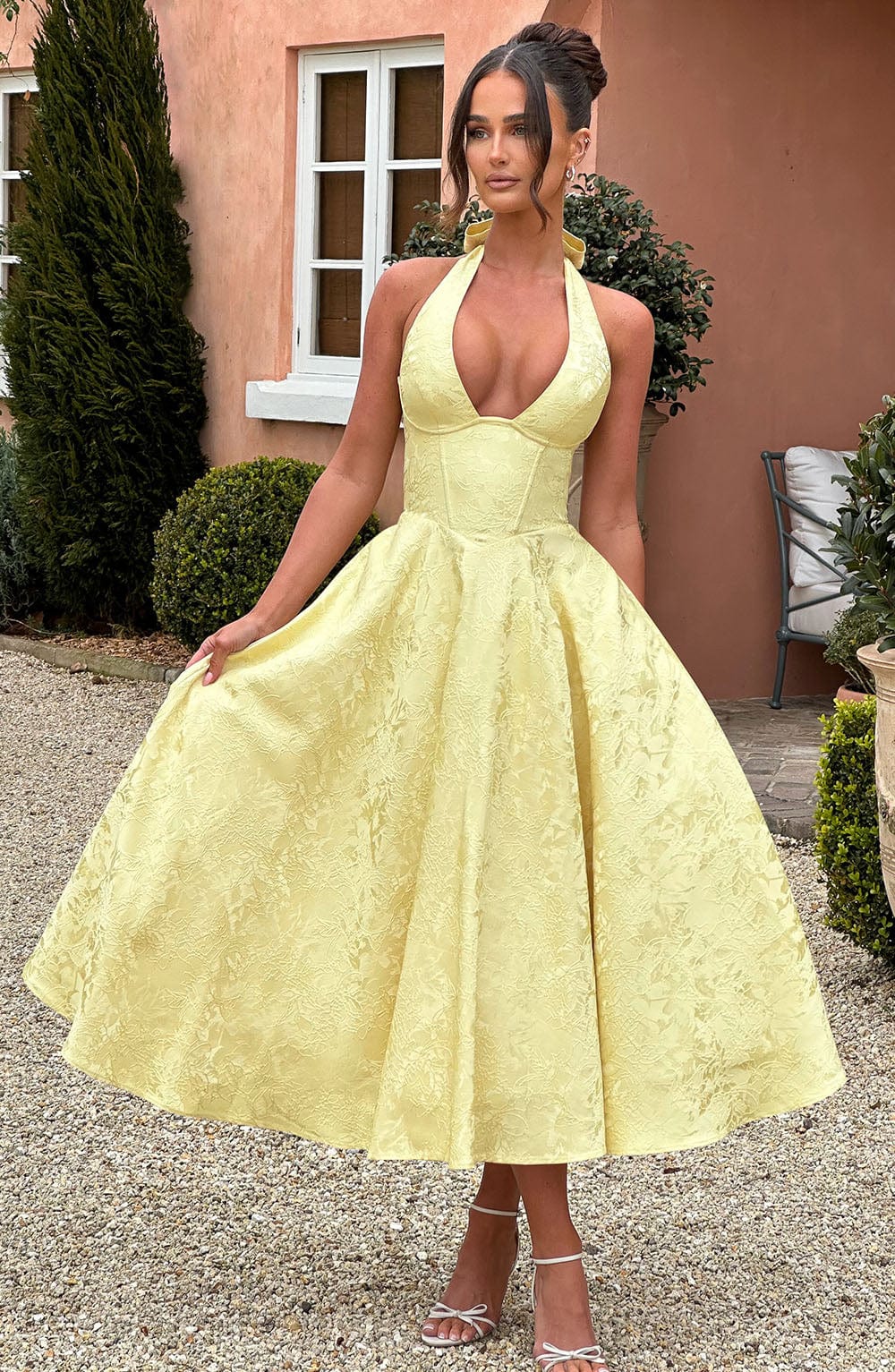 Eulalie - Robe à Dos Nu avec Décolleté en V Chic