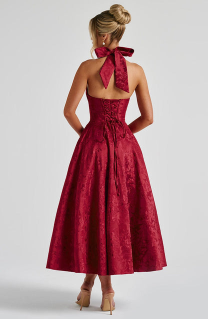Eulalie - Robe à Dos Nu avec Décolleté en V Chic