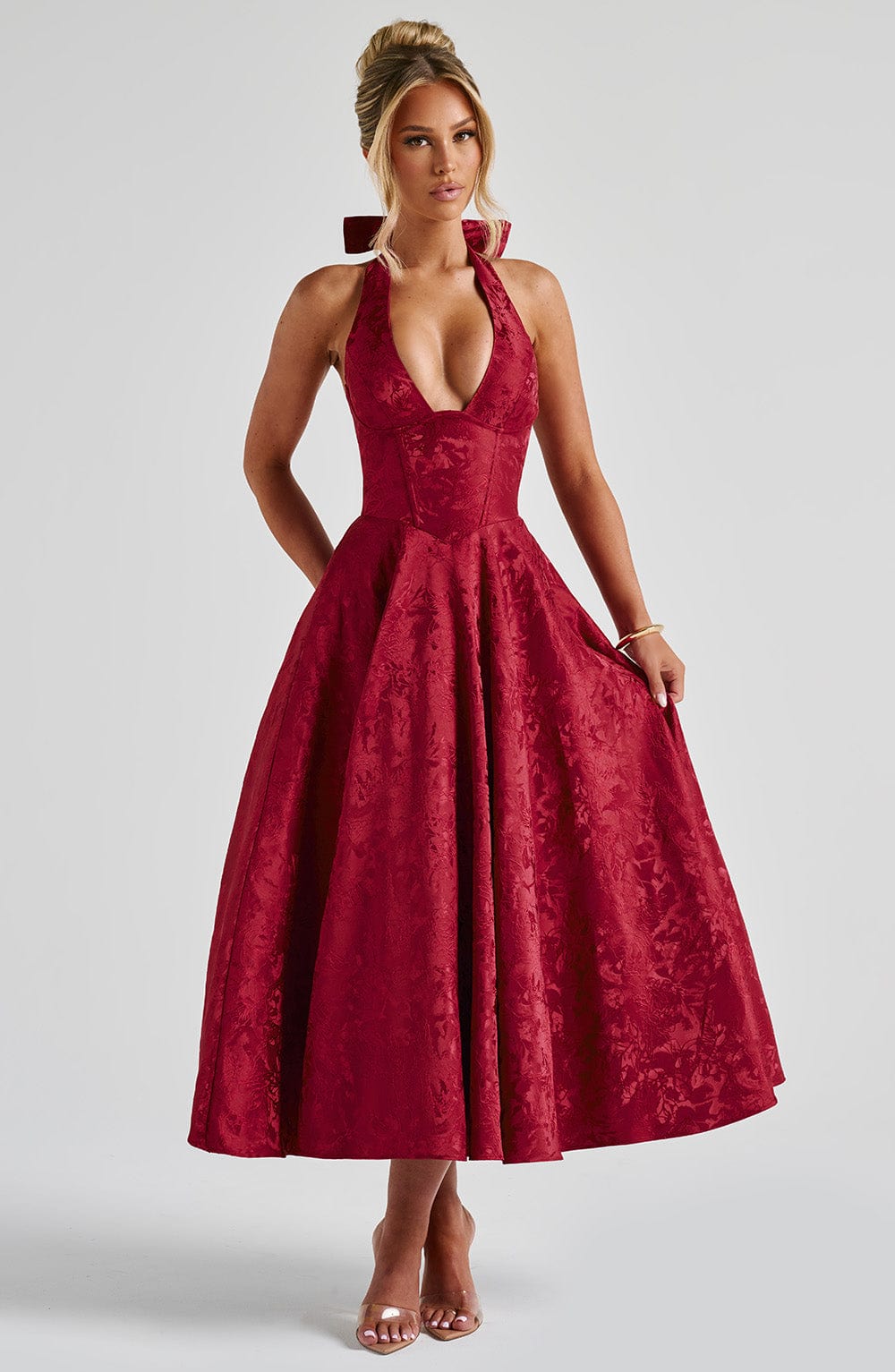 Eulalie - Robe à Dos Nu avec Décolleté en V Chic
