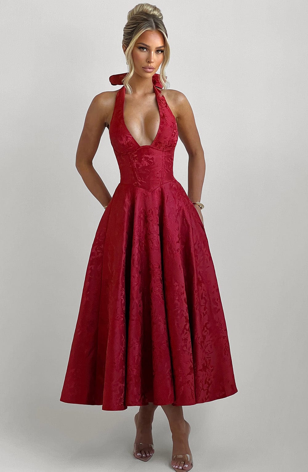 Eulalie - Robe à Dos Nu avec Décolleté en V Chic