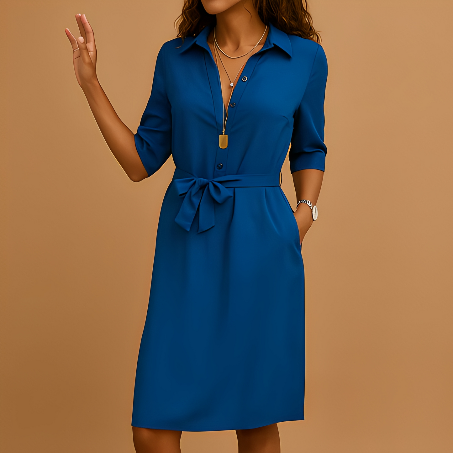 Anjanet - Robe chemise élégante et confortable pour femmes