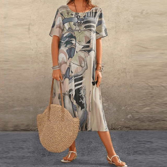 Elizabeth – Robe élégante avec imprimé floral