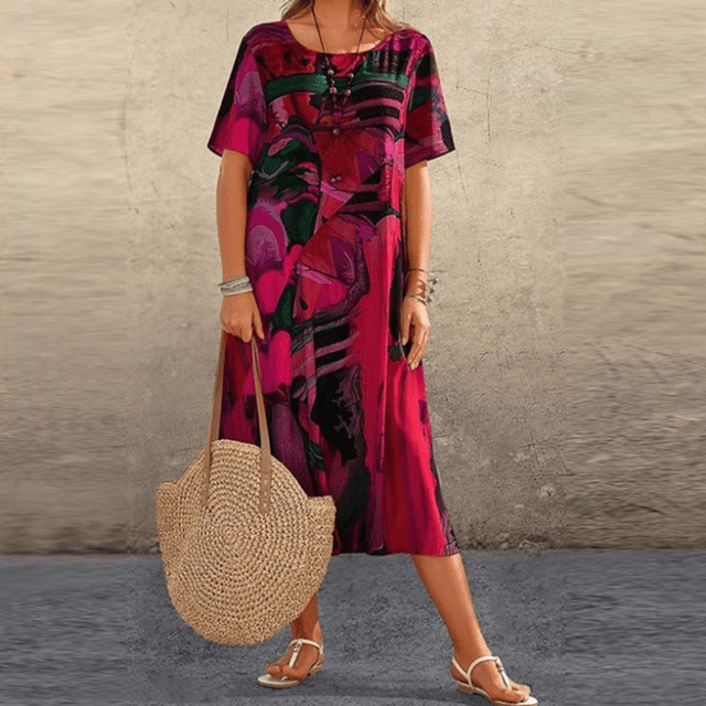 Elizabeth – Robe élégante avec imprimé floral