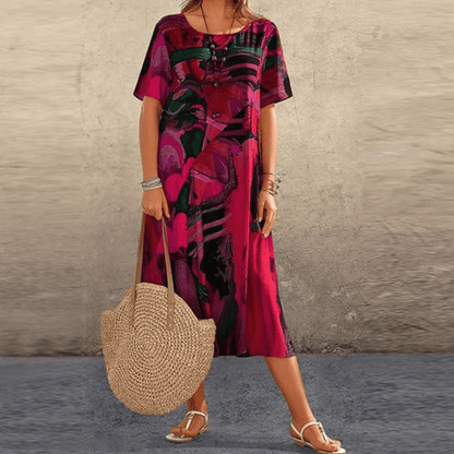 Elizabeth – Robe élégante avec imprimé floral