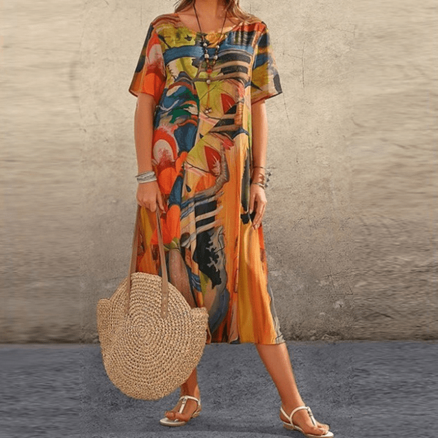 Elizabeth – Robe élégante avec imprimé floral