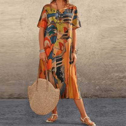 Elizabeth – Robe élégante avec imprimé floral