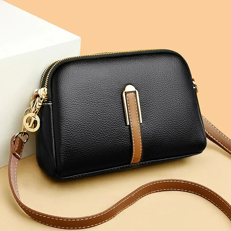 Pénélope | Sac à Bandoulière en Cuir Souple Compact