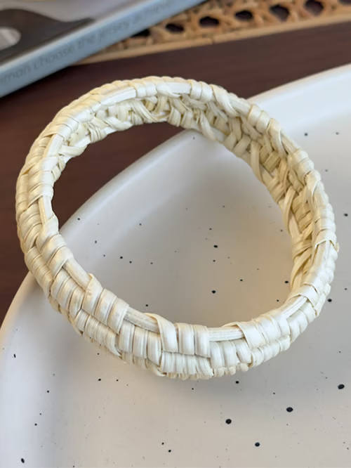Bracelet en Rattan Tressé