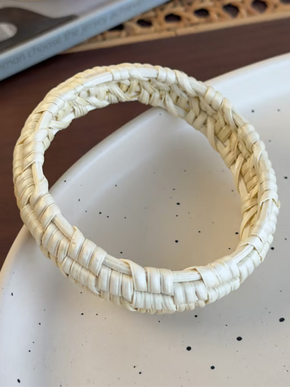 Bracelet en Rattan Tressé