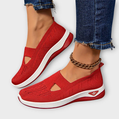Baskets slip-on en maille confort