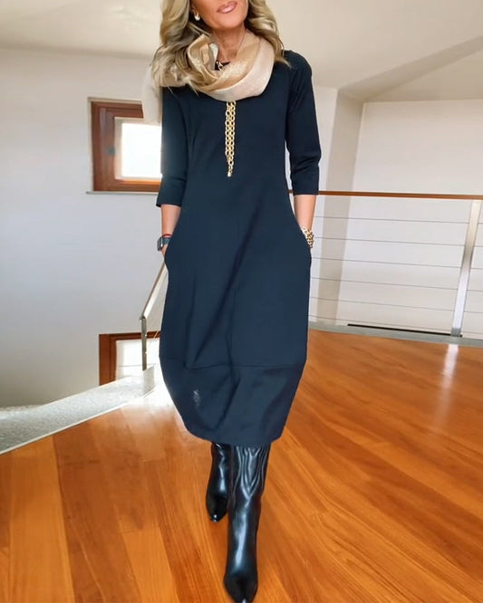 Sophia™ - Robe Élégante avec Détails Faits Main