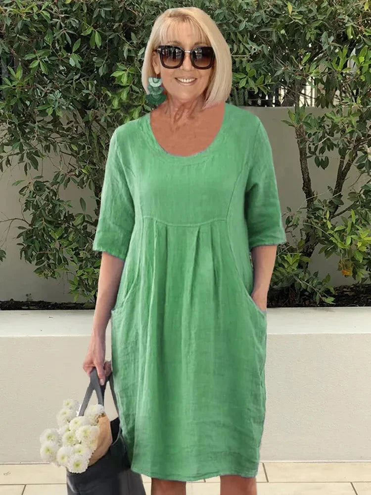 Renée | Robe Midi avec Poches