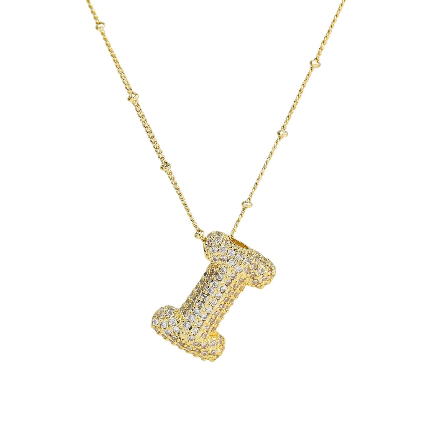 Savannah | Collier avec Lettre à Bulles en Diamant