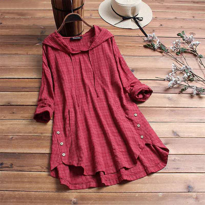 Blouse Antoinette Ternet avec Capuche - Style Quotidien Confortable