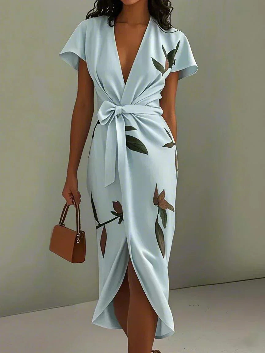 Elin™ | Robe Wrap Florale Élégante