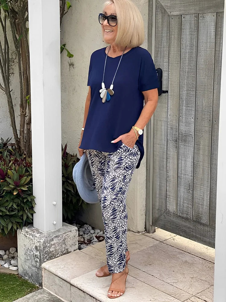 AVALISSE – ENSEMBLE DE VÊTEMENTS DE VACANCES À COUPE DÉCONTRACTÉE