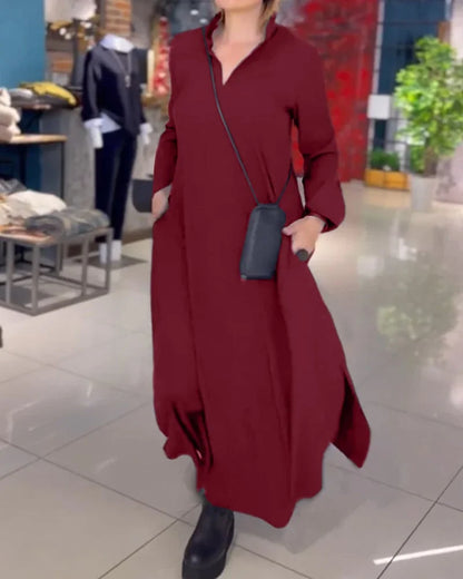Helena™ | Robe longue et ample avec fentes latérales