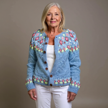 Quinnie | Cardigan Islandais Vintage
