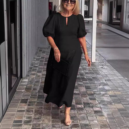 Glaidy - Robe Midi Élégance Classique