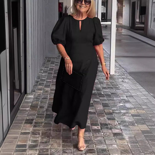 Glaidy - Robe Midi Élégance Classique