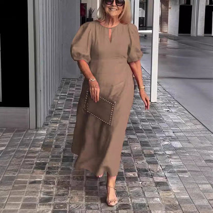 Glaidy - Robe Midi Élégance Classique