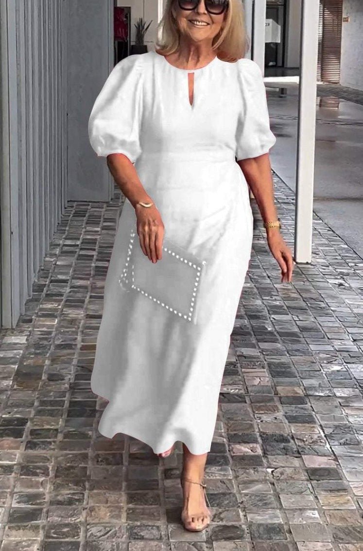 Glaidy - Robe Midi Élégance Classique
