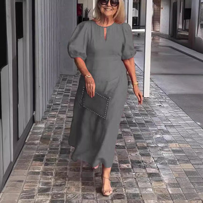 Glaidy - Robe Midi Élégance Classique