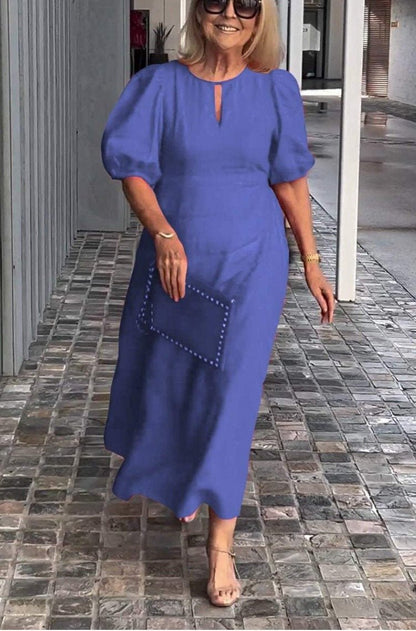 Glaidy - Robe Midi Élégance Classique