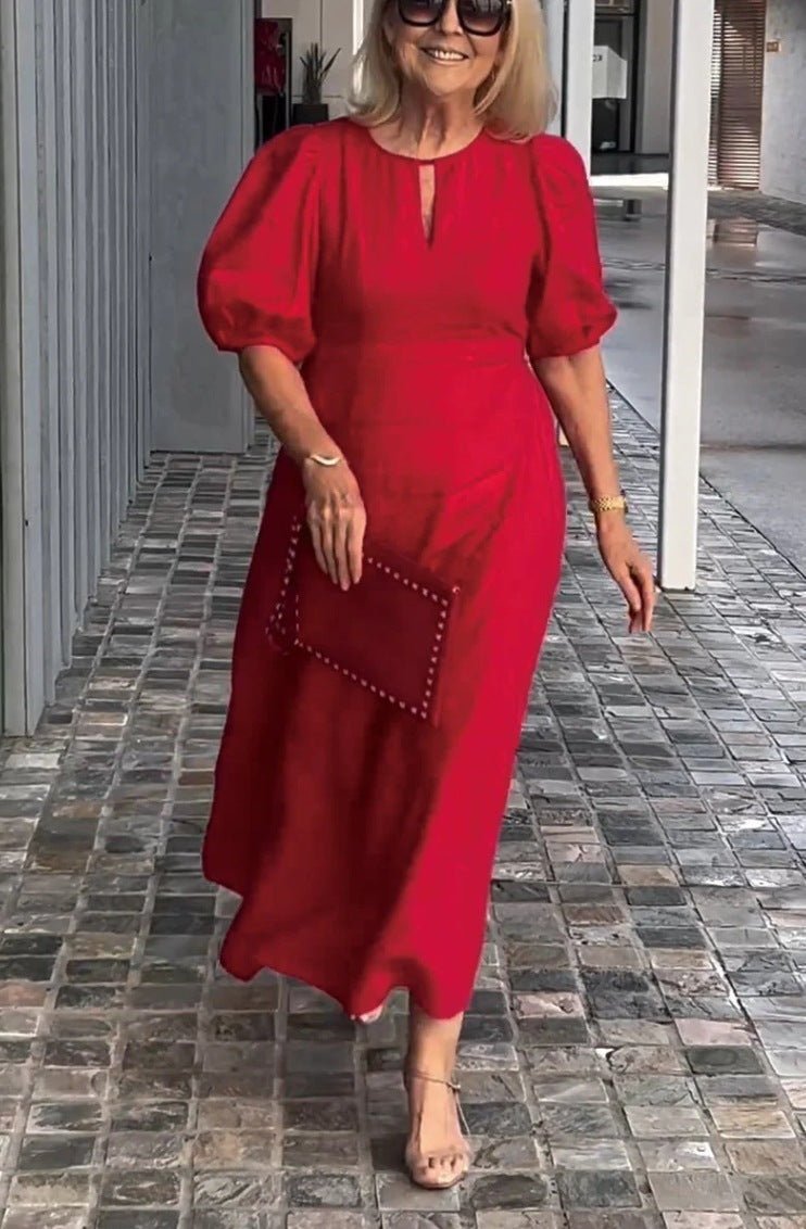 Glaidy - Robe Midi Élégance Classique