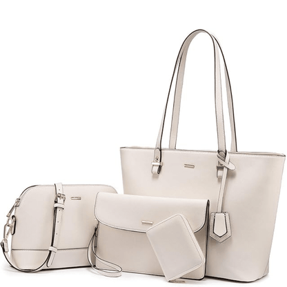 Ensemble de Sacs en Cuir de 3 Pièces : Sac à Main et Sac à Épaule