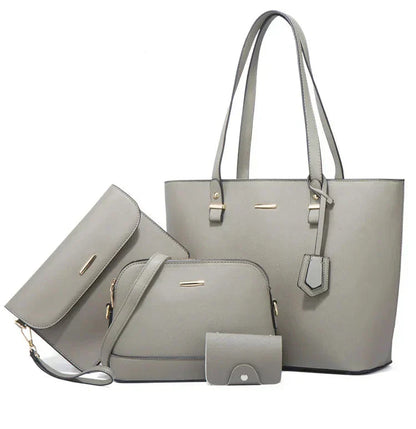 Ensemble de Sacs en Cuir de 3 Pièces : Sac à Main et Sac à Épaule