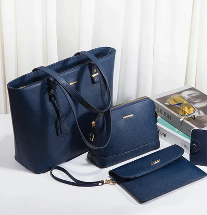 Ensemble de Sacs en Cuir de 3 Pièces : Sac à Main et Sac à Épaule