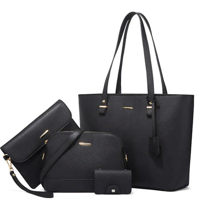 Ensemble de Sacs en Cuir de 3 Pièces : Sac à Main et Sac à Épaule
