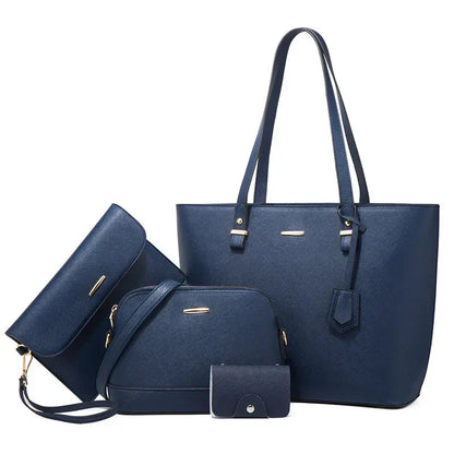 Ensemble de Sacs en Cuir de 3 Pièces : Sac à Main et Sac à Épaule