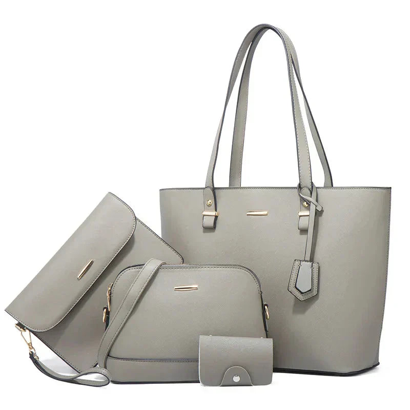 Ensemble de Sacs en Cuir de 3 Pièces : Sac à Main et Sac à Épaule