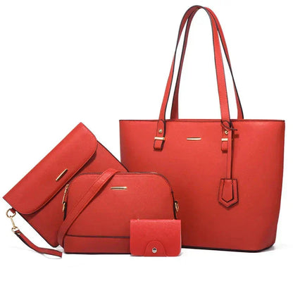Ensemble de Sacs en Cuir de 3 Pièces : Sac à Main et Sac à Épaule