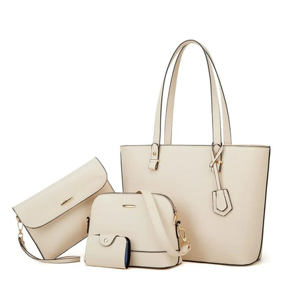 Ensemble de Sacs en Cuir de 3 Pièces : Sac à Main et Sac à Épaule