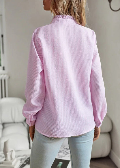 Grace – Blouse Boutonnée Volante