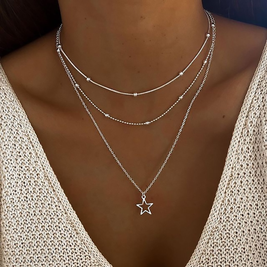 Cornel – Collier vintage avec pendentif en forme d'étoile