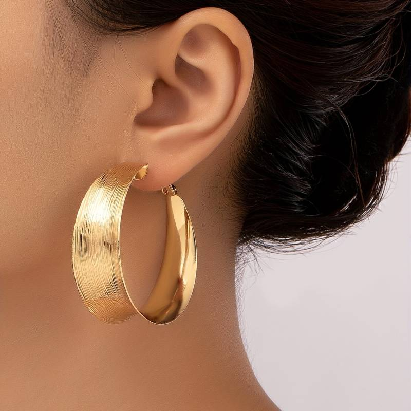 Boucles d'oreilles vintage en or creux