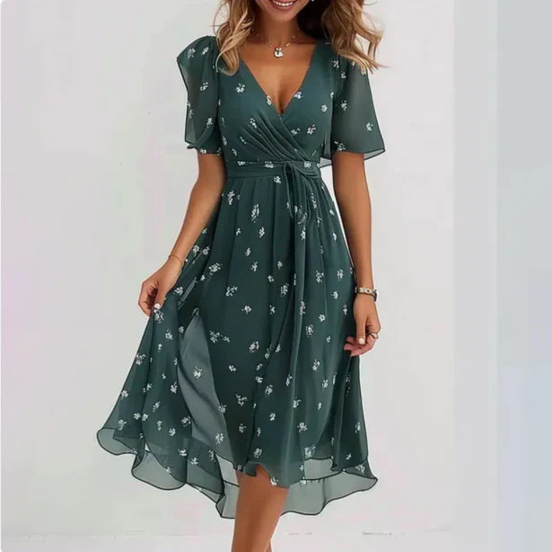 Margaretha - Robe d'été sexy avec décolleté en V