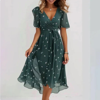 Margaretha - Robe d'été sexy avec décolleté en V