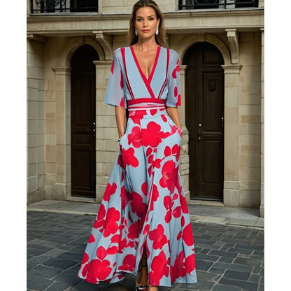 Ruby - Robe Élégante avec Motif Floral