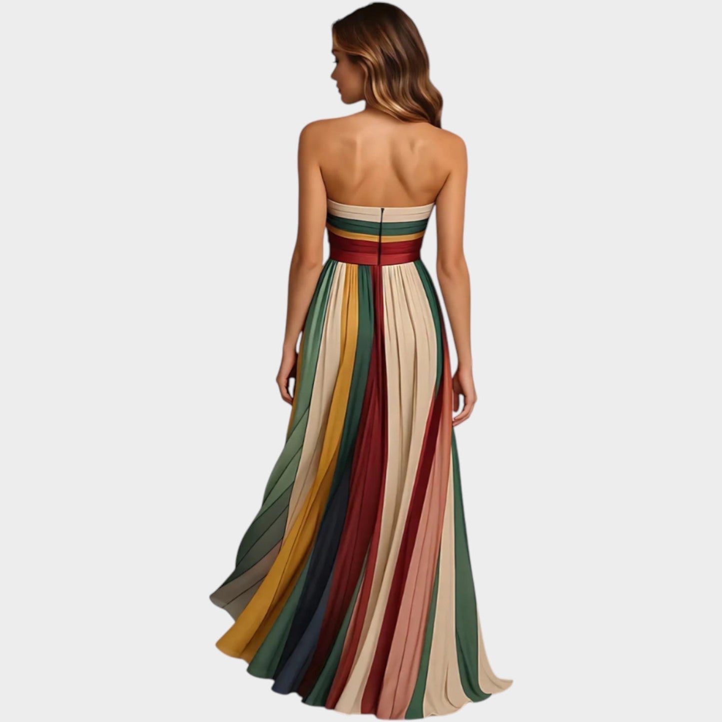 Robe Maxi Plissée Aurora