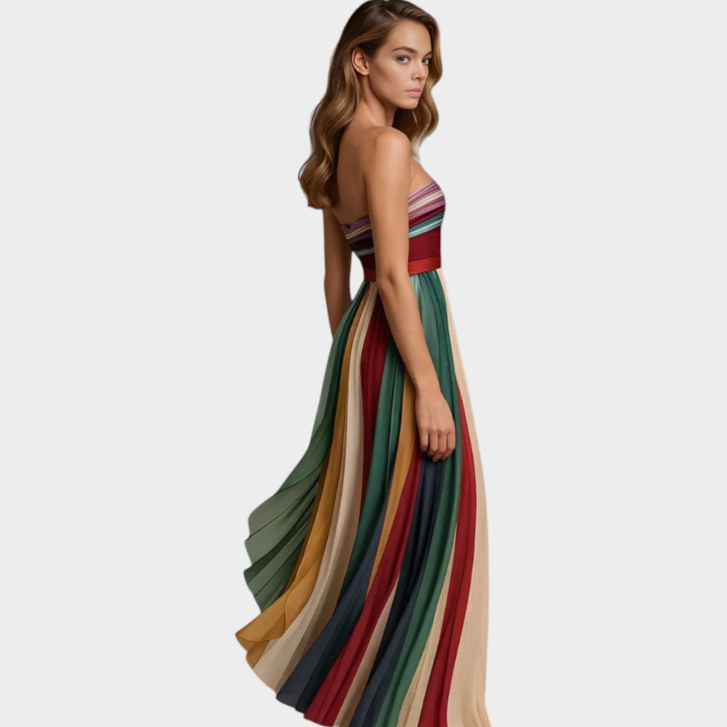 Robe Maxi Plissée Aurora