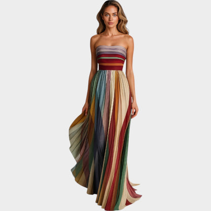 Robe Maxi Plissée Aurora